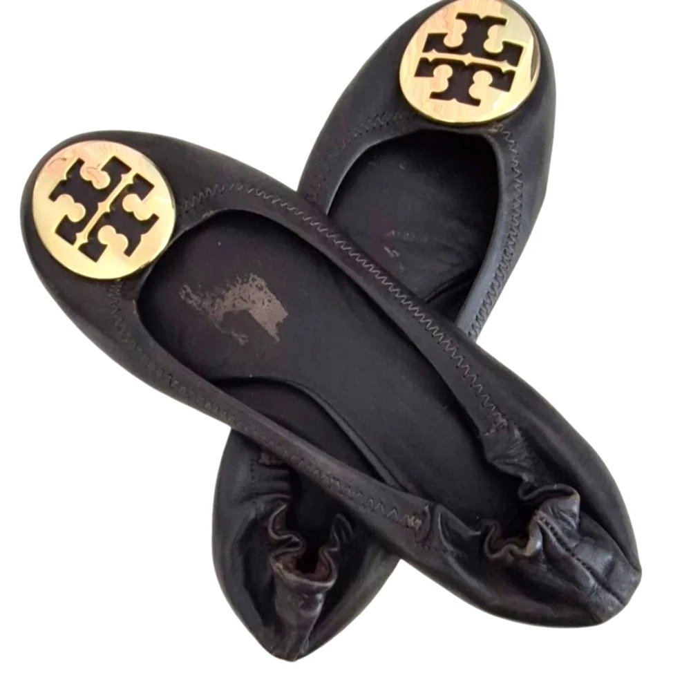 Tory Burch Black Ballet Flats